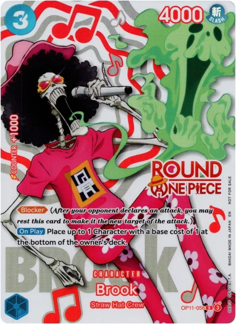 Brook Round 1 Promo OP11-056 One Piece card from One Piece Promotion Cards