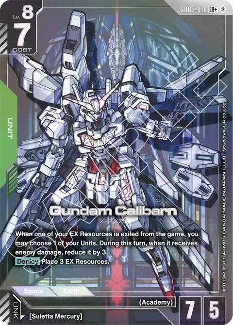 Gundam Calibarn LR+ GD05-018 Gundam card from Freedom Ascension