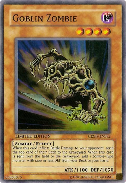 Goblin Zombie CRMS-ENSE2 Yu-Gi-Oh card from Crimson Crisis