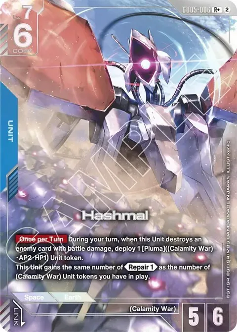 Hashmal R+ GD05-006 Gundam card from Freedom Ascension