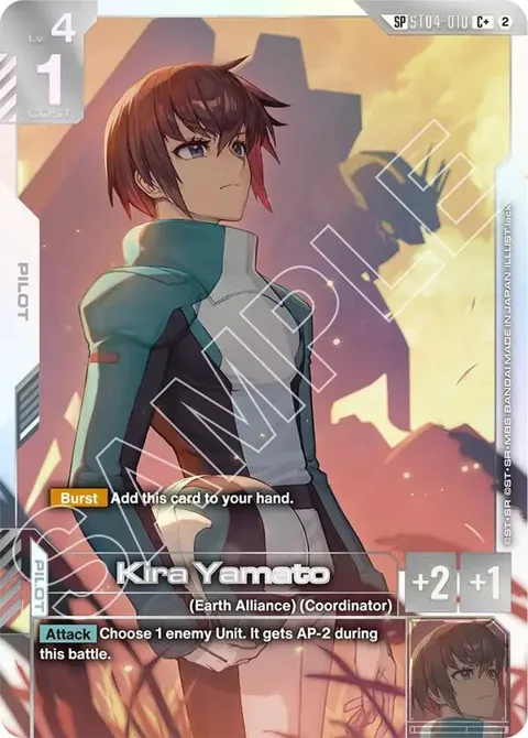 Kira Yamato C+ SP ST04-010 Gundam card from Freedom Ascension