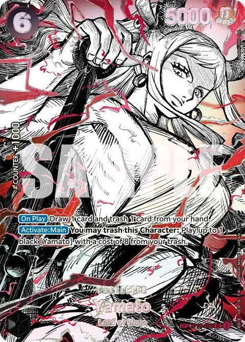 Yamato SP OP16-098 One Piece card from The World's Strongest Warriors