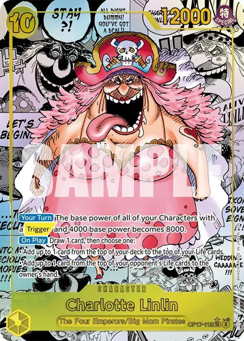 Charlotte Linlin Manga OP17-112 One Piece card from The World's Strongest Warriors