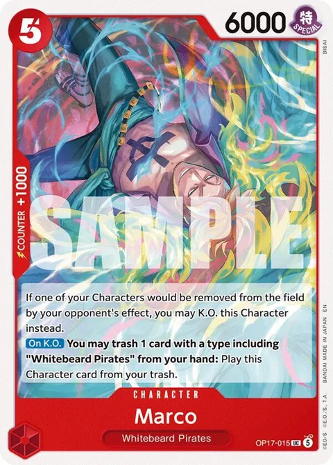 Marco OP17-015 One Piece card from The World's Strongest Warriors