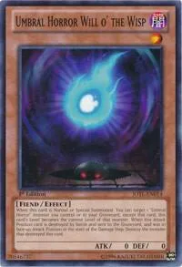 Umbral Horror Will o' the Wisp JOTL-EN014 1st Edition Yu-Gi-Oh card from Judgment of the Light