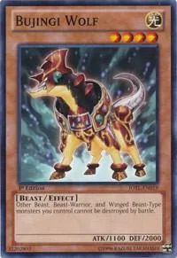 Bujingi Wolf JOTL-EN019 Unlimited Yu-Gi-Oh card from Judgment of the Light