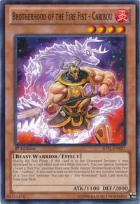 Brotherhood of the Fire Fist - Caribou JOTL-EN027 1st Edition Yu-Gi-Oh card from Judgment of the Light