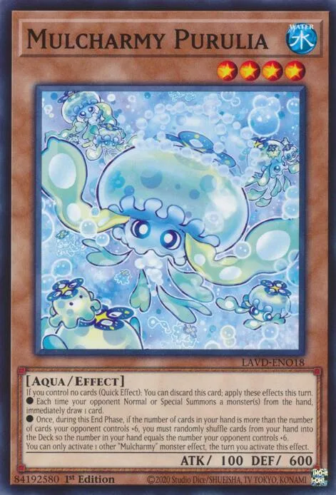 Mulcharmy Purulia LAVD-ENO18 Yu-Gi-Oh card from Legendary Arc-V Decks