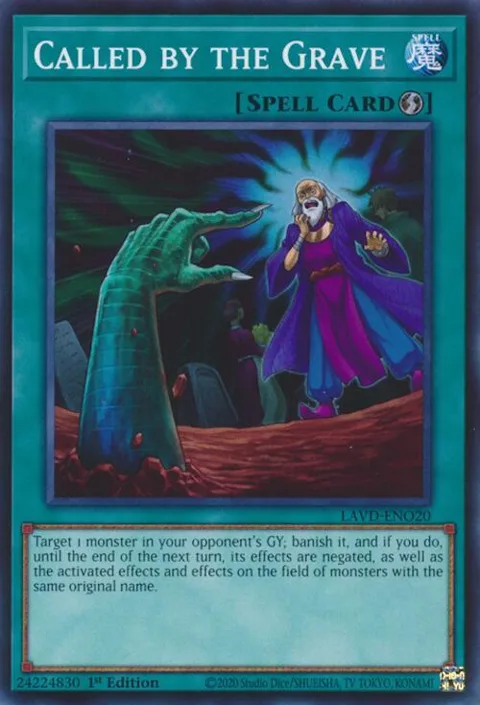 Called by the Grave LAVD-ENO20 Yu-Gi-Oh card from Legendary Arc-V Decks