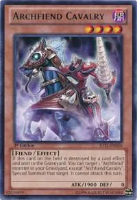 Archfiend Cavalry JOTL-EN030 Unlimited Yu-Gi-Oh card from Judgment of the Light