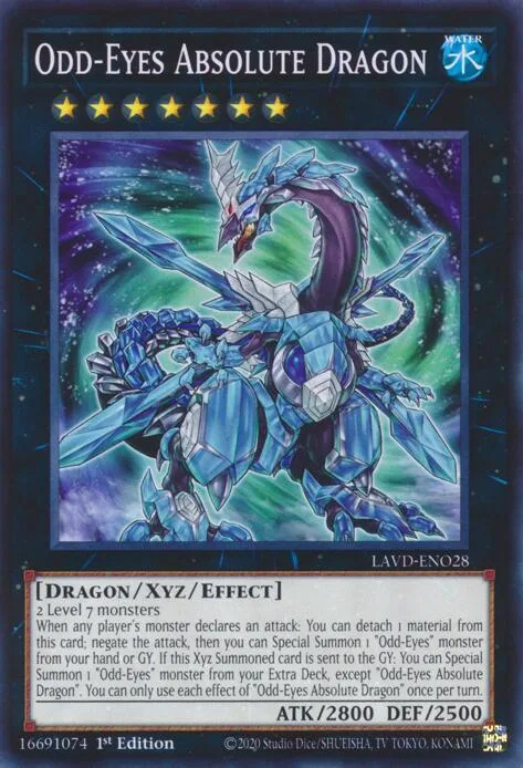 Odd-Eyes Absolute Dragon LAVD-ENO28 Yu-Gi-Oh card from Legendary Arc-V Decks