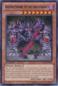 Archfiend Emperor, the First Lord of Horror JOTL-EN031 Unlimited Yu-Gi-Oh card from Judgment of the Light