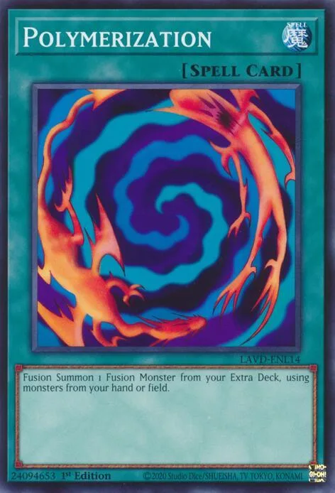Polymerization LAVD-ENL14 Yu-Gi-Oh card from Legendary Arc-V Decks
