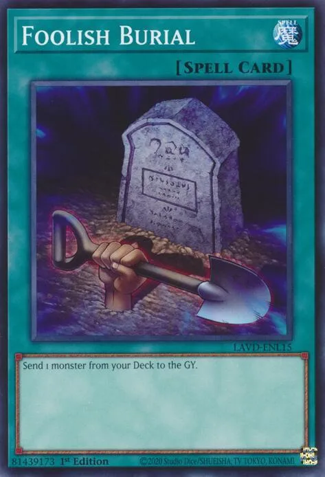 Foolish Burial LAVD-ENL15 Yu-Gi-Oh card from Legendary Arc-V Decks