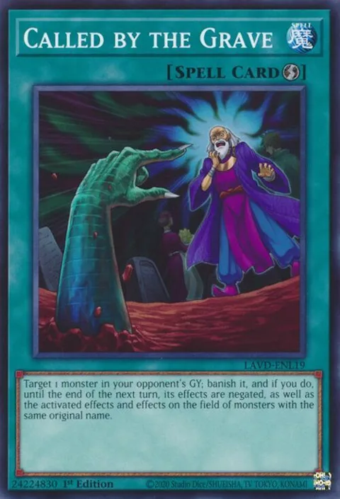 Called by the Grave LAVD-ENL19 Yu-Gi-Oh card from Legendary Arc-V Decks