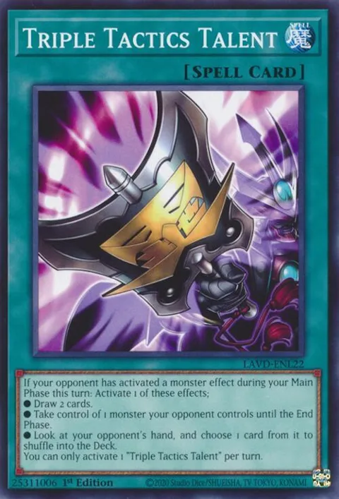 Triple Tactics Talent LAVD-ENL22 Yu-Gi-Oh card from Legendary Arc-V Decks