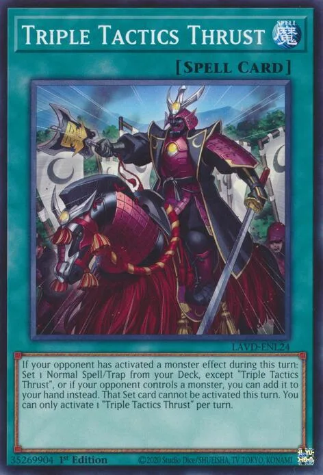 Triple Tactics Thrust LAVD-ENL24 Yu-Gi-Oh card from Legendary Arc-V Decks