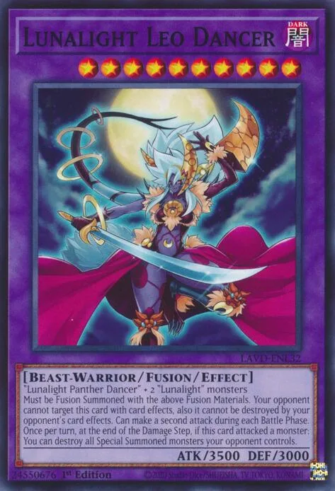 Lunalight Leo Dancer LAVD-ENL32 Yu-Gi-Oh card from Legendary Arc-V Decks