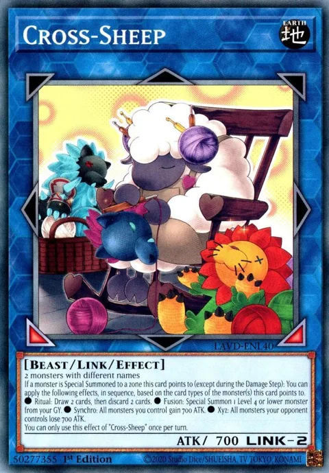 Cross-Sheep LAVD-ENL40 Yu-Gi-Oh card from Legendary Arc-V Decks