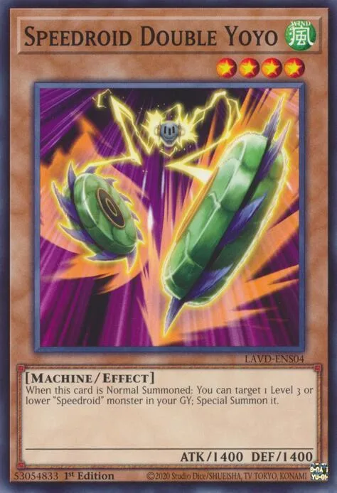 Speedroid Double Yoyo LAVD-ENS04 Yu-Gi-Oh card from Legendary Arc-V Decks