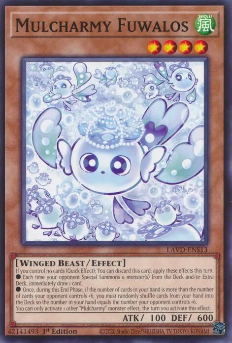 Mulcharmy Fuwalos LAVD-ENS13 Yu-Gi-Oh card from Legendary Arc-V Decks