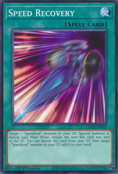 Speed Recovery LAVD-ENS16 Yu-Gi-Oh card from Legendary Arc-V Decks