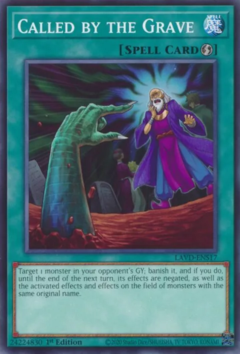 Called by the Grave LAVD-ENS17 Yu-Gi-Oh card from Legendary Arc-V Decks