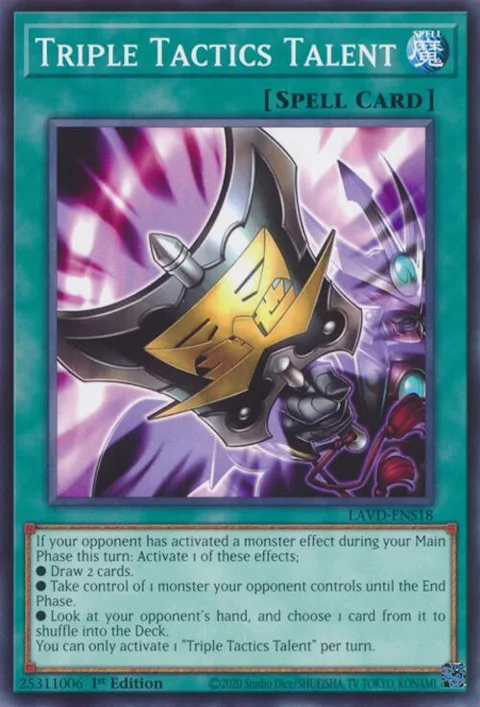Triple Tactics Talent LAVD-ENS18 Yu-Gi-Oh card from Legendary Arc-V Decks
