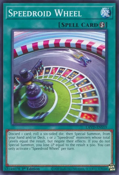 Speedroid Wheel LAVD-ENS19 Yu-Gi-Oh card from Legendary Arc-V Decks
