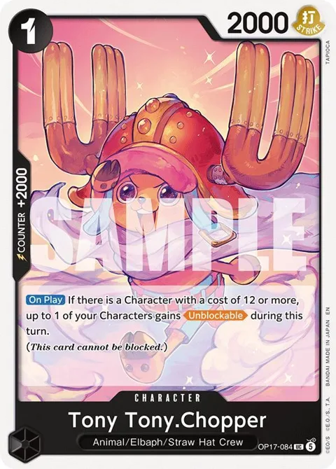 Tony Tony.Chopper OP17-084 One Piece card from The World's Strongest Warriors