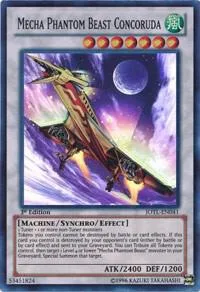 Mecha Phantom Beast Concoruda JOTL-EN041 Unlimited Yu-Gi-Oh card from Judgment of the Light