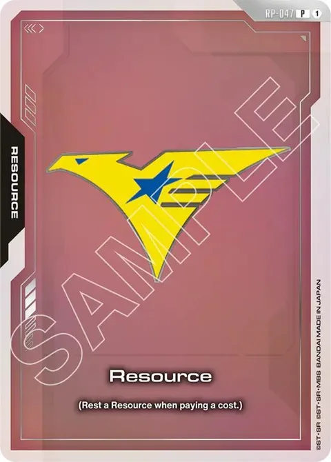 Resource EVX07 Resource Set RP-047 Gundam card from Promotional Resource Tokens