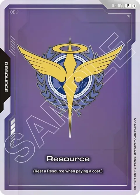 Resource EVX07 Resource Set RP-050 Gundam card from Promotional Resource Tokens