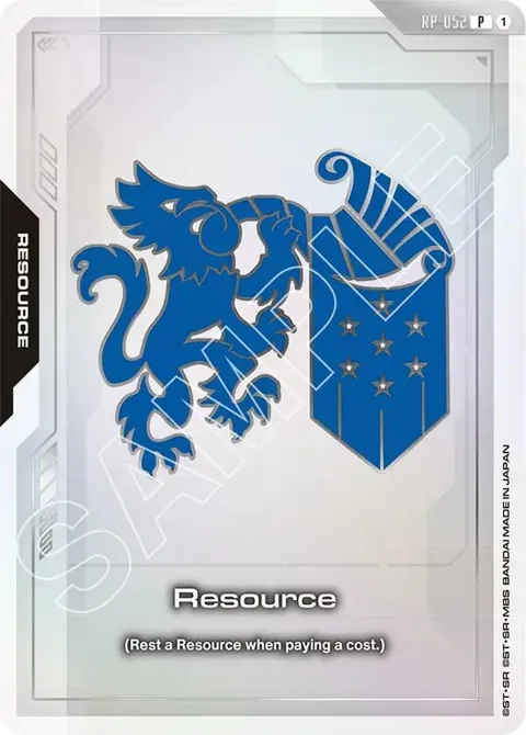 Resource EVX07 Resource Set RP-052 Gundam card from Promotional Resource Tokens