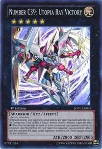 Number C39: Utopia Ray Victory JOTL-EN048 1st Edition Yu-Gi-Oh card from Judgment of the Light