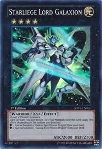 Starliege Lord Galaxion JOTL-EN050 1st Edition Yu-Gi-Oh card from Judgment of the Light
