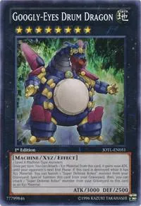 Googly-Eyes Drum Dragon JOTL-EN051 1st Edition Yu-Gi-Oh card from Judgment of the Light