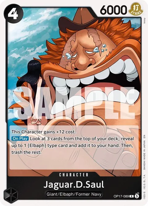 Jaguar.D.Saul OP17-089 One Piece card from The World's Strongest Warriors