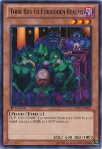 Tour Bus To Forbidden Realms JOTL-EN085 1st Edition Yu-Gi-Oh card from Judgment of the Light