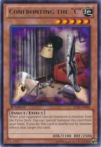 Confronting the "C" JOTL-EN086 1st Edition Yu-Gi-Oh card from Judgment of the Light