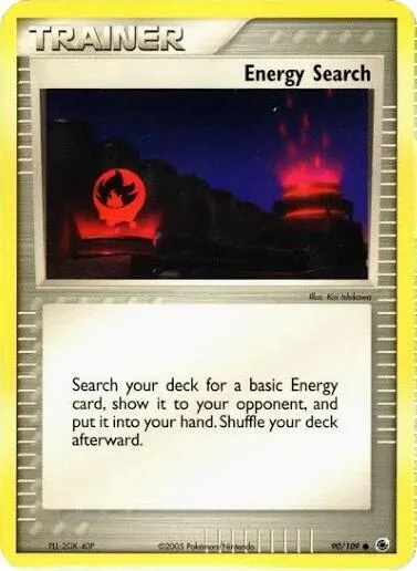Energy Search #90 Pokémon card from Deck Exclusives