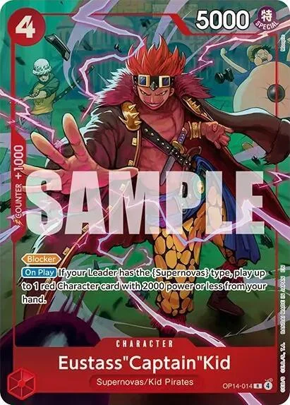 Eustass"Captain"Kid One Piece Card Game Illustration Box Vol. 8 OP14-014 One Piece card from One Piece Promotion Cards