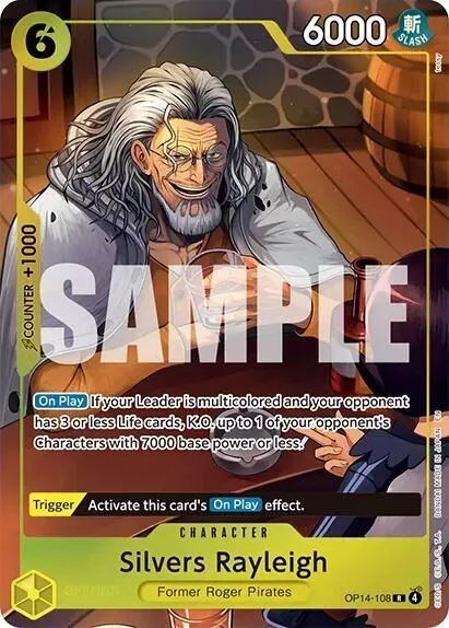 Silvers Rayleigh One Piece Card Game Illustration Box Vol. 7 OP14-108 One Piece card from One Piece Promotion Cards