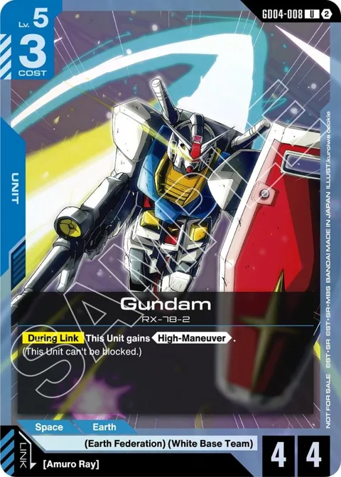 Gundam WCS 26-27 Participation Pack Vol.2 GD04-008 Gundam card from Gundam Promotional Cards