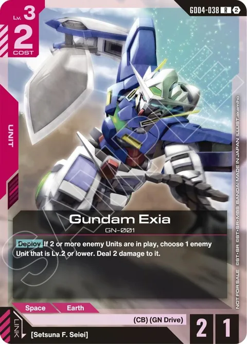 Gundam Exia Event Pack 02 GD04-038 Gundam card from Gundam Promotional Cards