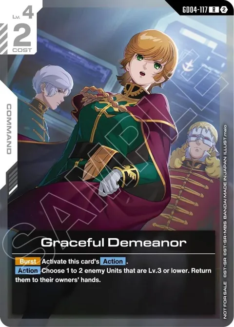 Graceful Demeanor Newtype Challenge 2026 Mission 4 GD04-117 Gundam card from Gundam Promotional Cards