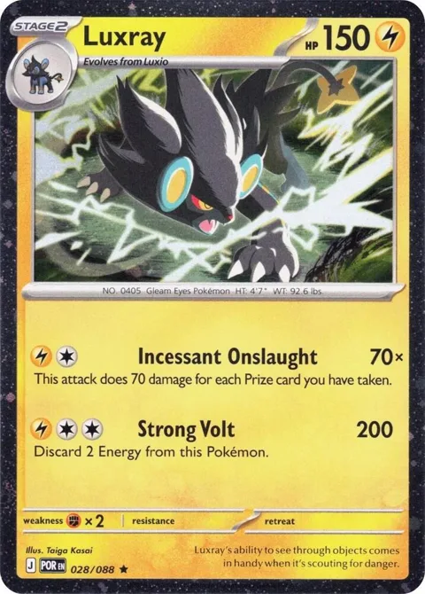 Luxray - 028/088 Cosmos Holo #028/088 Holofoil Pokémon card from Blister Exclusives