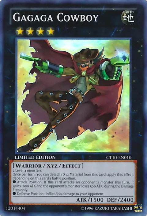 Gagaga Cowboy CT10-EN010 Yu-Gi-Oh card from 2013 Collectors Tins