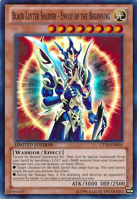 Black Luster Soldier - Envoy of the Beginning CT10-EN005 Yu-Gi-Oh card from 2013 Collectors Tins