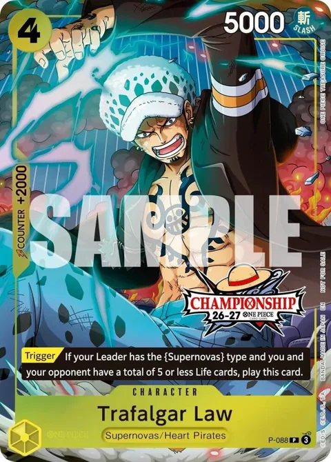 Trafalgar Law CS 26-27 Event Pack P-088 One Piece card from One Piece Promotion Cards